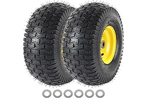 Proven Strength: (2 Pack) John Deere Tires - 15x6.00-6", Premium 4-Ply Tubeless...