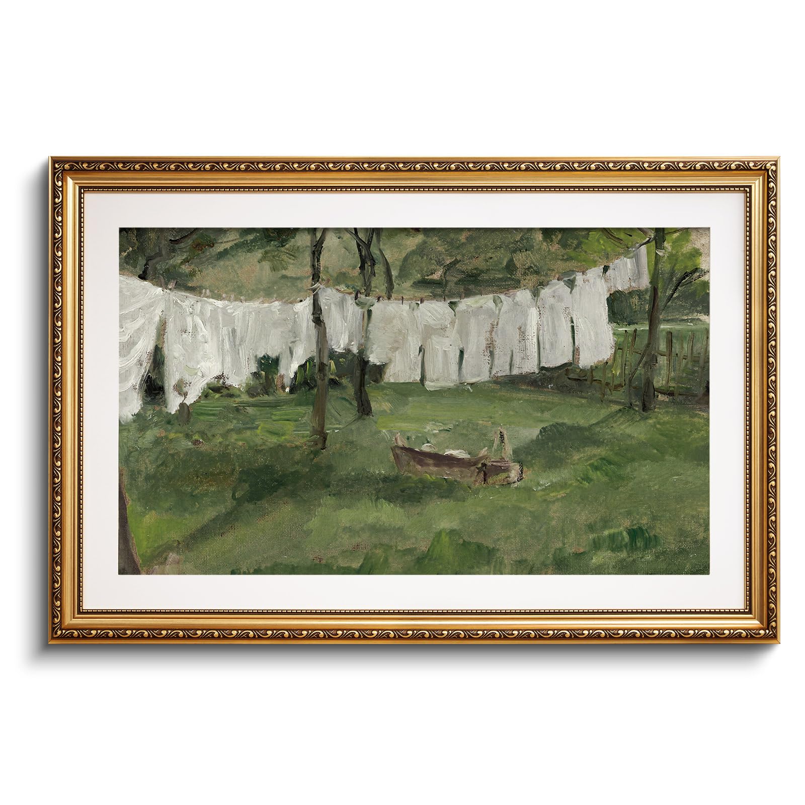 VIYYIEA Large Framed Landscape Wall Art Laundry Room Decor, 24x36in — image 1