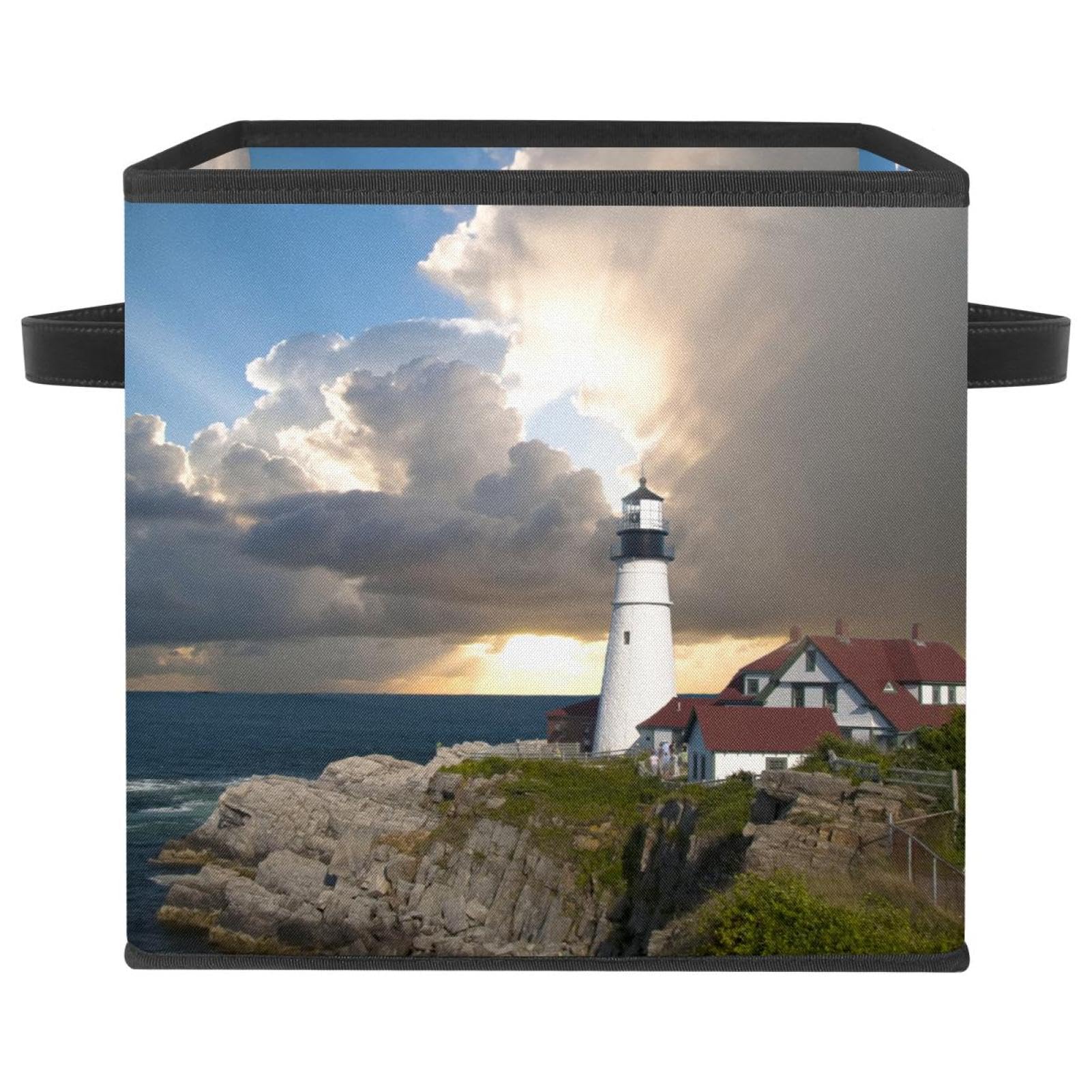 Boîte de rangement tissu cube pliable pour placard jouets et livres