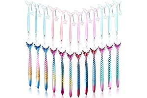 Mermaid Pens Party Favors Ink Pens for Kids, 24 Pack Mermaid Pens