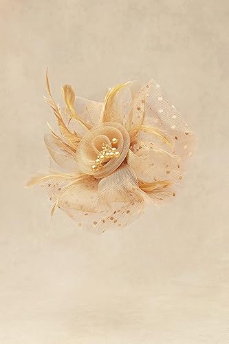 Miniatura 2 de BABEYOND Fascinator Hats for Women Tea Party Hat Kentucky Fascinators Headband Derby Hats Wedding Flower Feathers Hair Clip