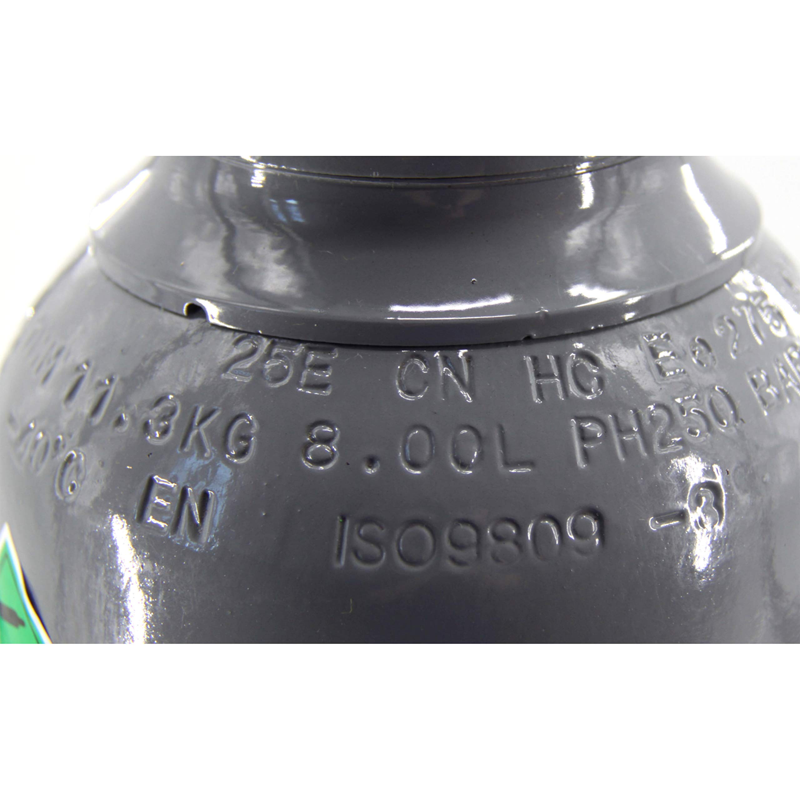 Bouteille de CO2 5 kg - Bouteille de gaz carbonique pur pour soudure, aquarium et système de distribution - Cylindre sûr et durable de 8 l avec protection de valve