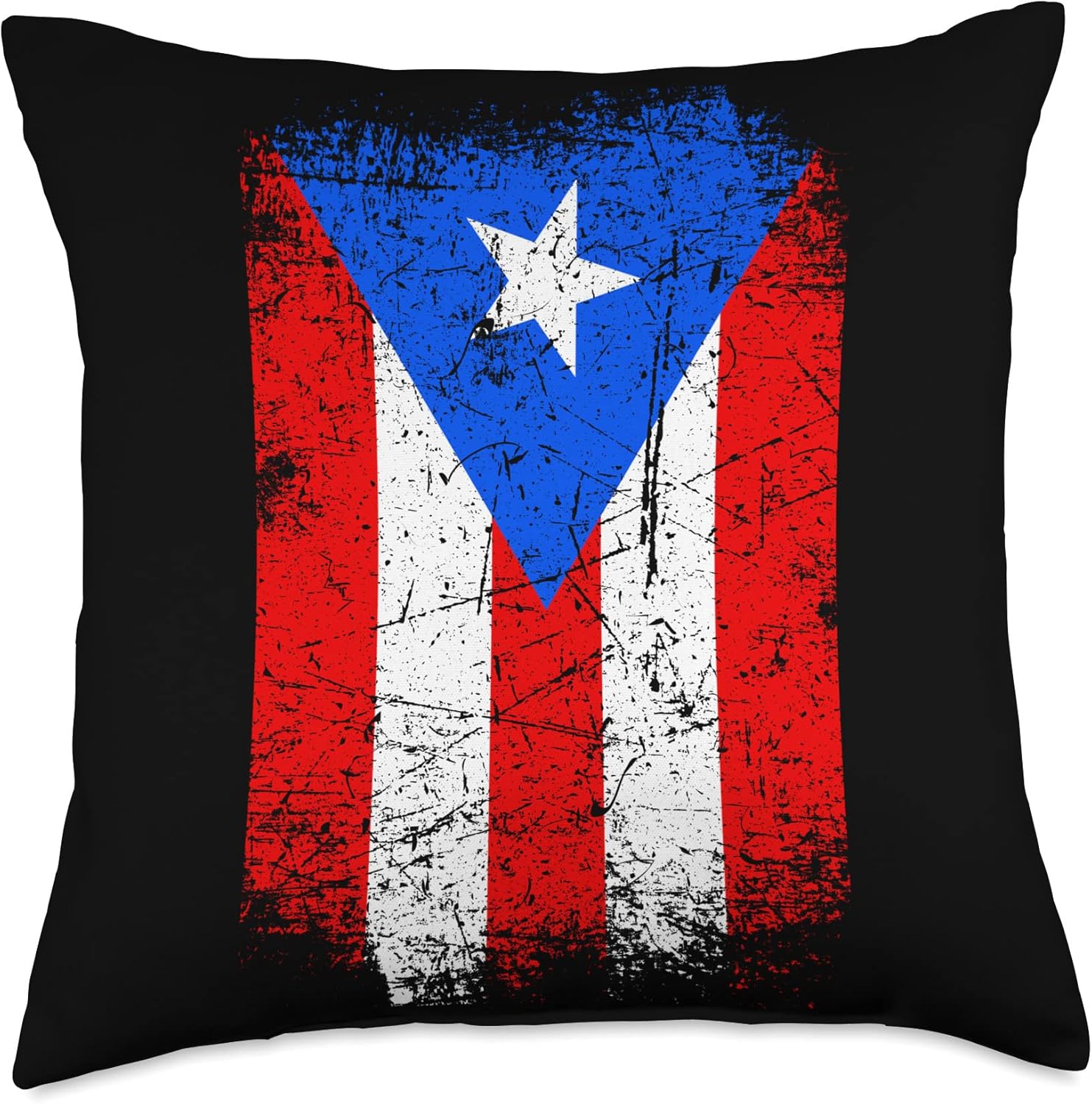 Puerto Rico Flag Proud Puerto Rican Throw Pillow
