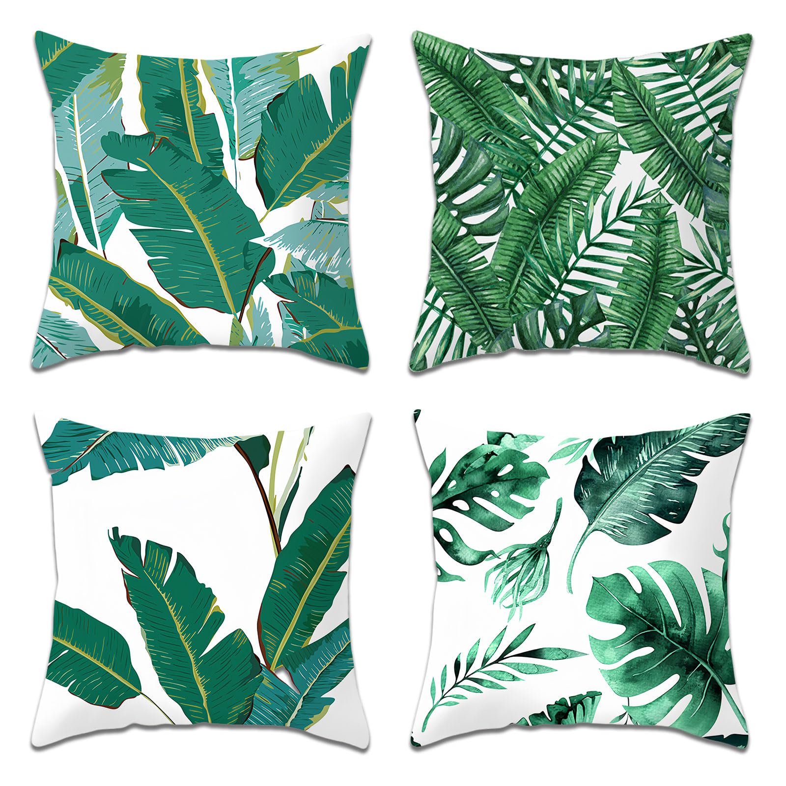 Betadistor Cushion Covers Set-of-4 Decorative Green