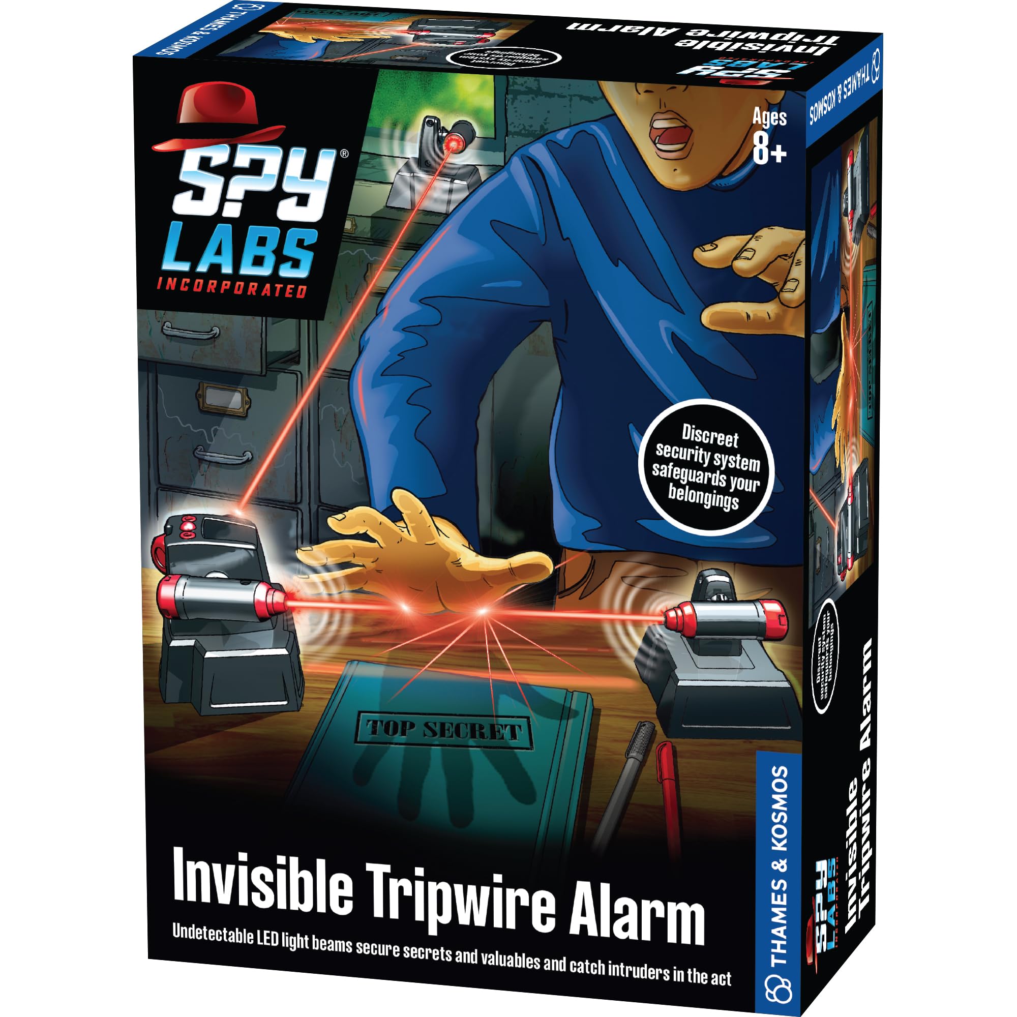 Thames & Kosmos Spy Labs Inc: Invisible Tripwire Alarm | Detective Toy for Boys & Girls Ages 8+ | Toy Security System with LED Light Beams | Essential Pretend Play Tool for Young Investigators