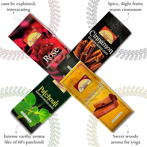 Miniatura 3 de Hem Conos de incienso de reflujo para cascada (3 tipos, 120 conos de incienso de cono) conos de incienso de sangre de dragones, incienso de incienso