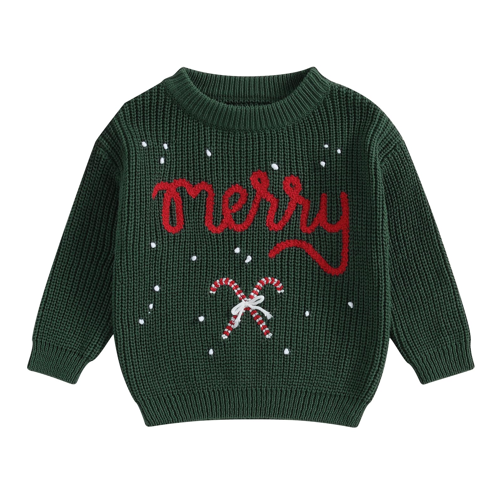 LSFYSZD Toddler Baby Girls Boys Halloween Pumpkin Sweaters Long Sleeve Crew Neck Winter Warm Knitwear Pullover Jumpers Top — view 146