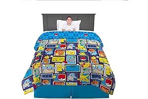 Franco Kids Bedding: Soft and Snuggly Pokemon Comforter Set for Full-Size Beds