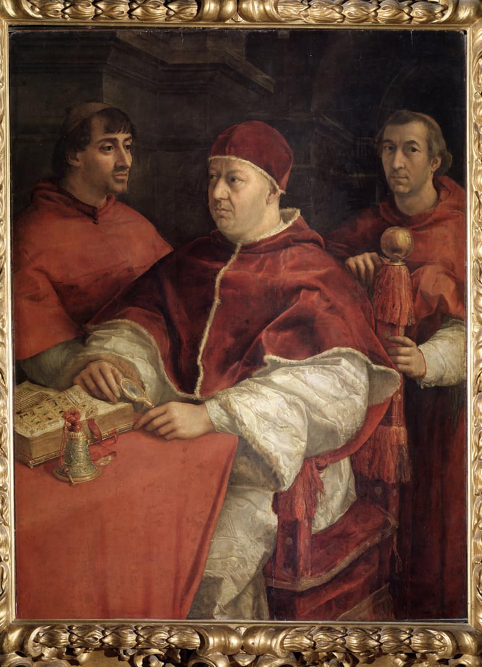 POSTERIIk Vintage Art Print Images Pictures Print Portrait of Leo X with Cardinal Louis De Rosand Giulio De Medici by Raphael Modern Colour Posters for Office Home Decor 60x90cm