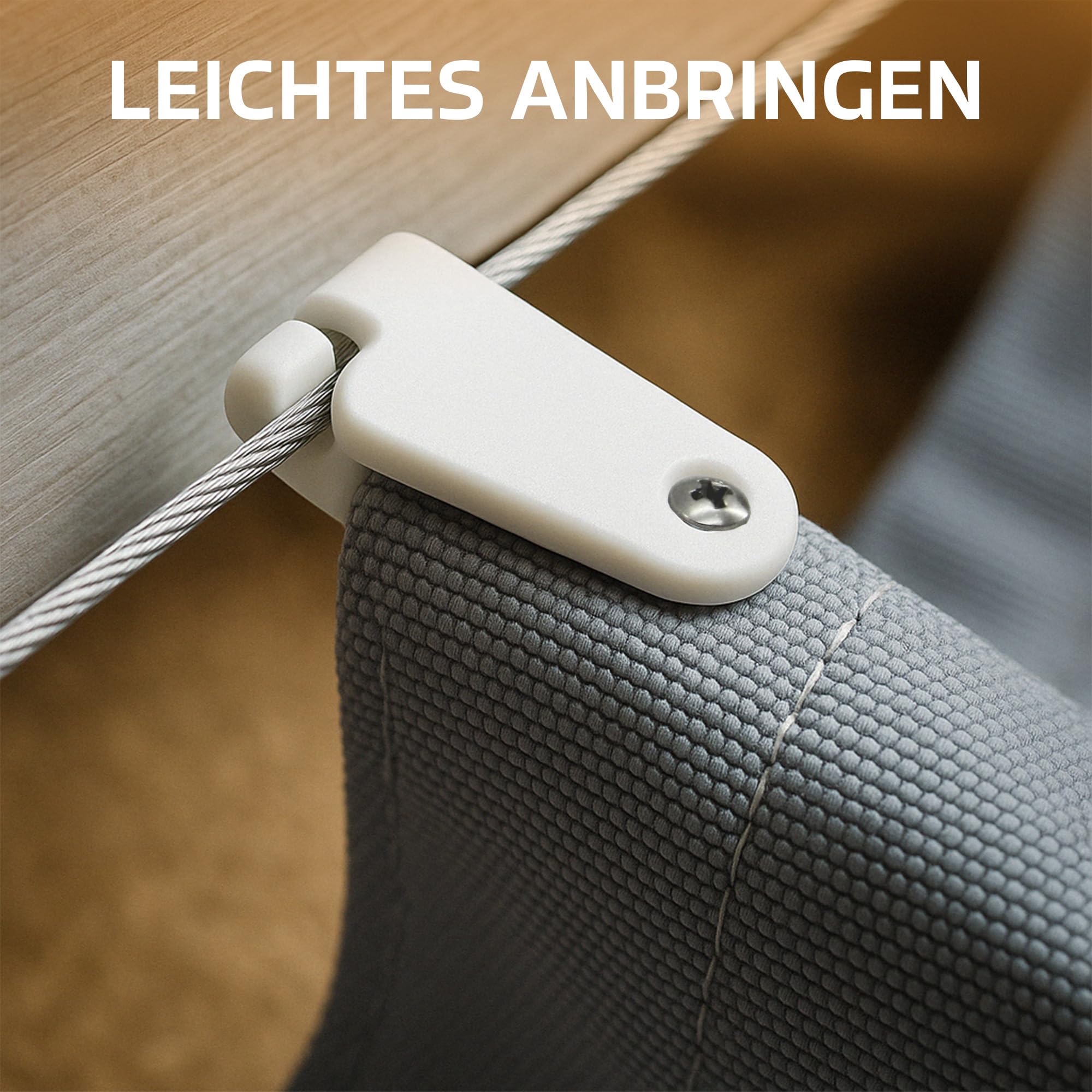 laufhaken sonnensegel metall sopomarkt24 für mit Seilspanntechnik, 30 Stück Befestigungshaken aus UV-beständigem Kunststoff, inkl. Schrauben, für 2-2,5 mm Edelstahlseile, einfach montierbar, waschbar Type:Grav Al 700c Palma de Mallorca, Spain woo_import_1