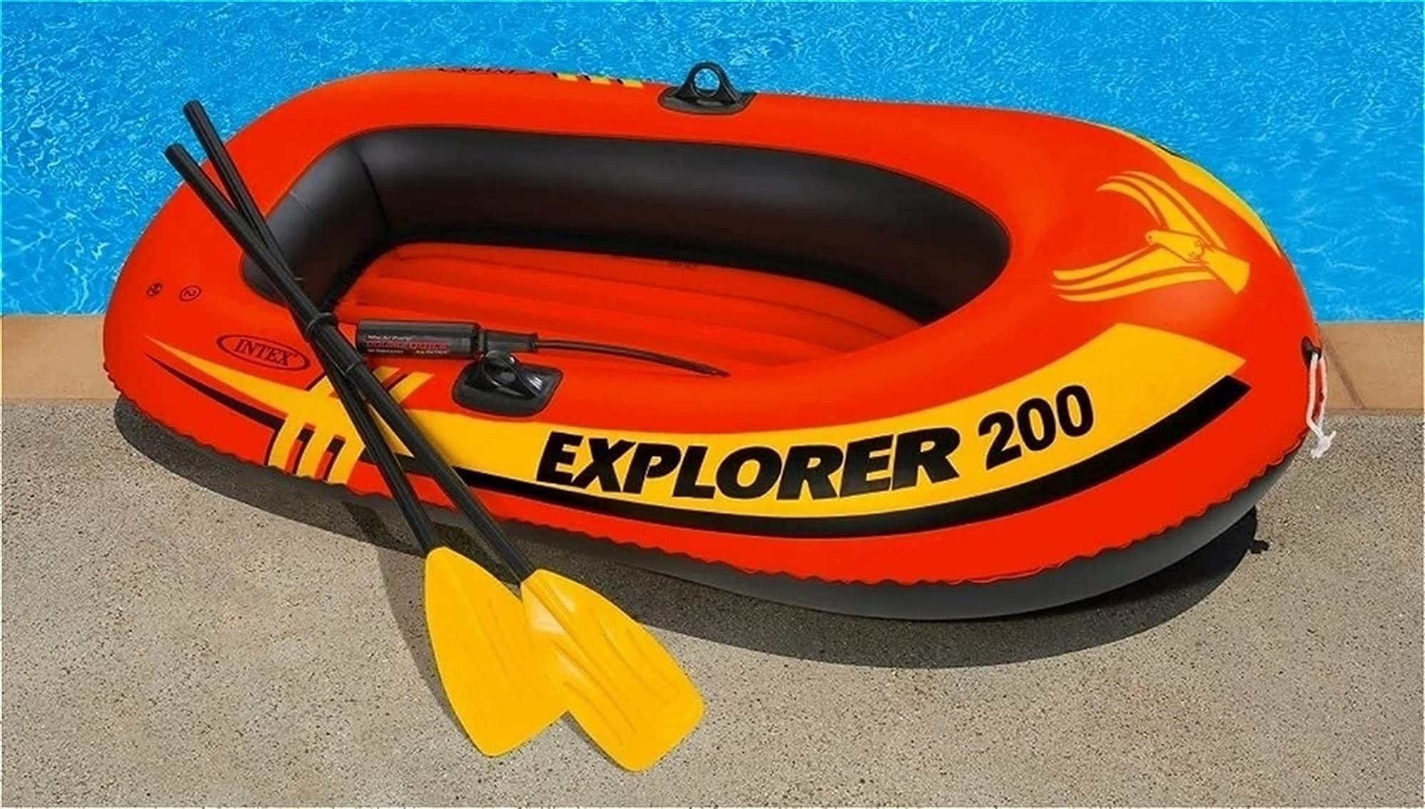 Set Grande Barca Gonfiabile per Adulti - Barca da Pesca Gonfiabile, Kayak Gonfiabile per 2 Persone con Remi, Pompa, Zattere per Lago, Piscina 10 Sport Acquatici in Kayak
