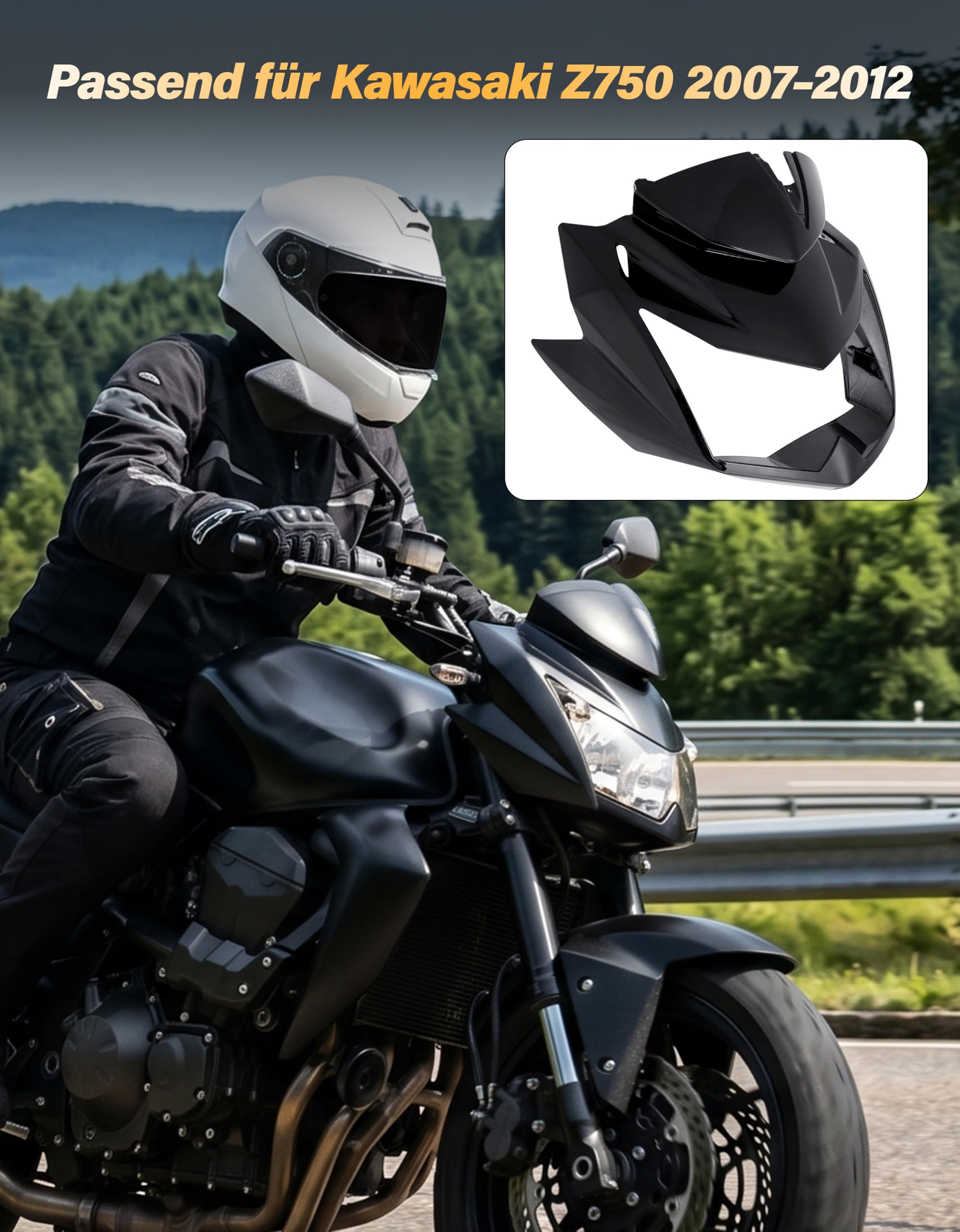 Carenado de faro para Kawasaki Z750 2007-2012