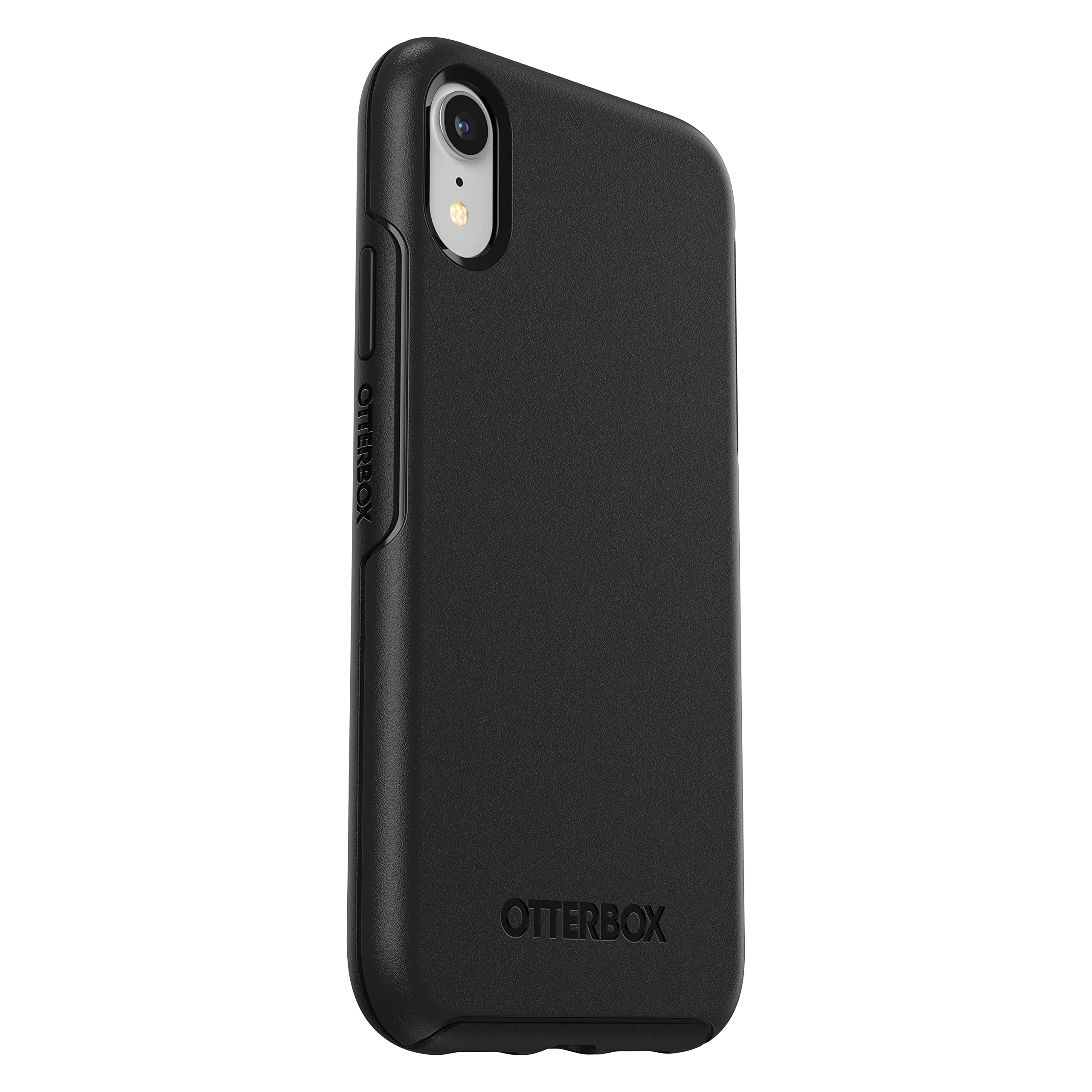 Otterbox Cover per iPhone XR Symmetry, resistente a shock e cadute fino a 2 metri, cover sottile, testata 3x vs le norme anti caduta MIL-STD 810G, Nero