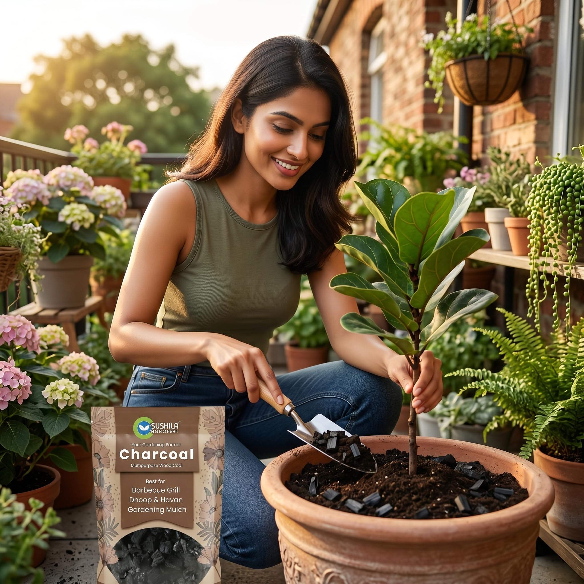 Natural Wood Charcoal 1KG - BBQ, Gardening & More -7 Natural Wood Charcoal 1KG - BBQ, Gardening & More -7