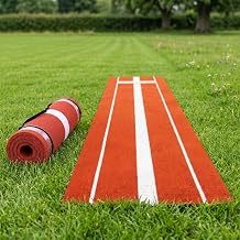 Heavy-Duty Softball Pitching Mat, Professional Pitching Mound with Impact Absorption, Anti-Slip Sliding Mat for Softball - Essential Training Tool for Softball Teams & Individual Players