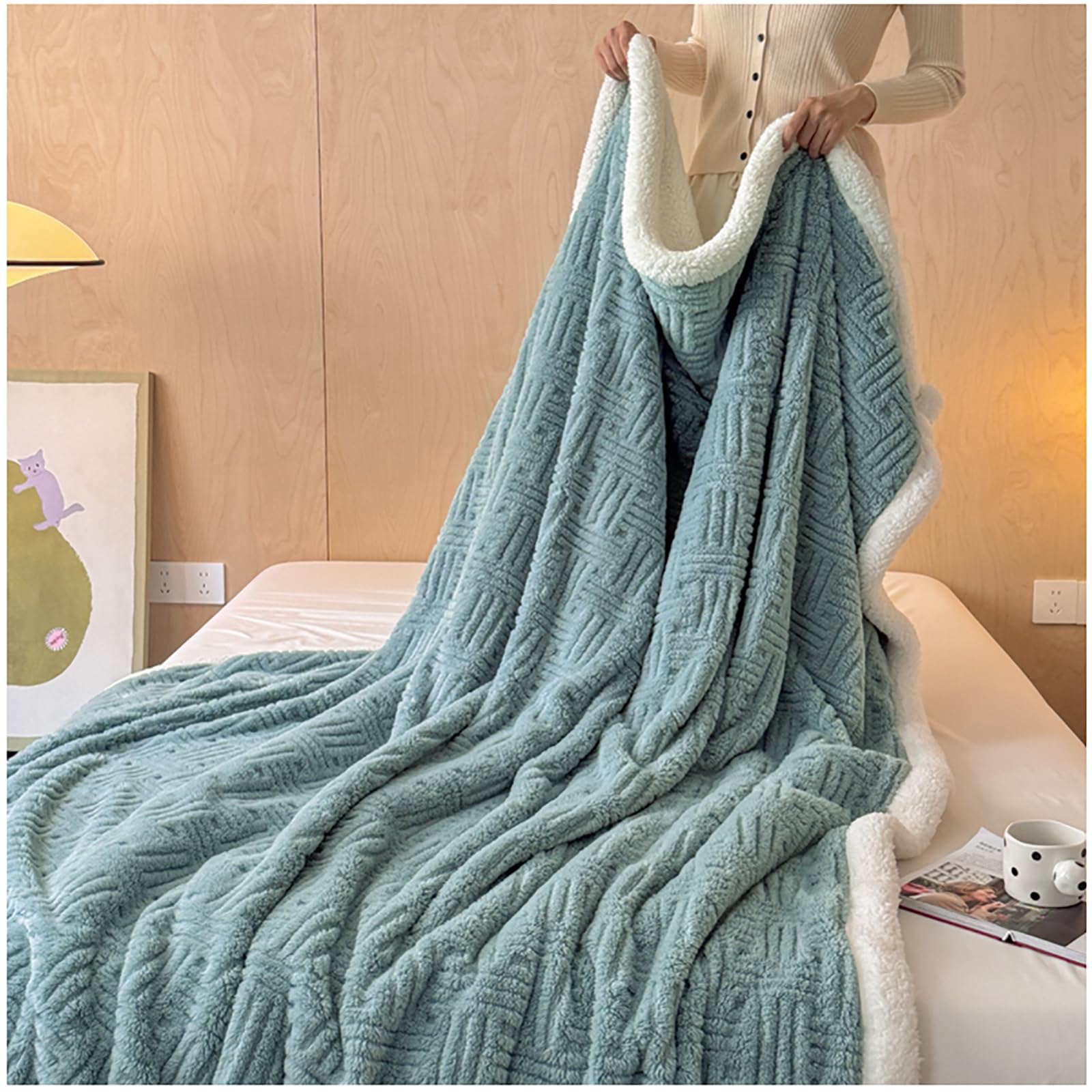Jeté de canapé polaire doux pour des soirées cocooning en hiver
