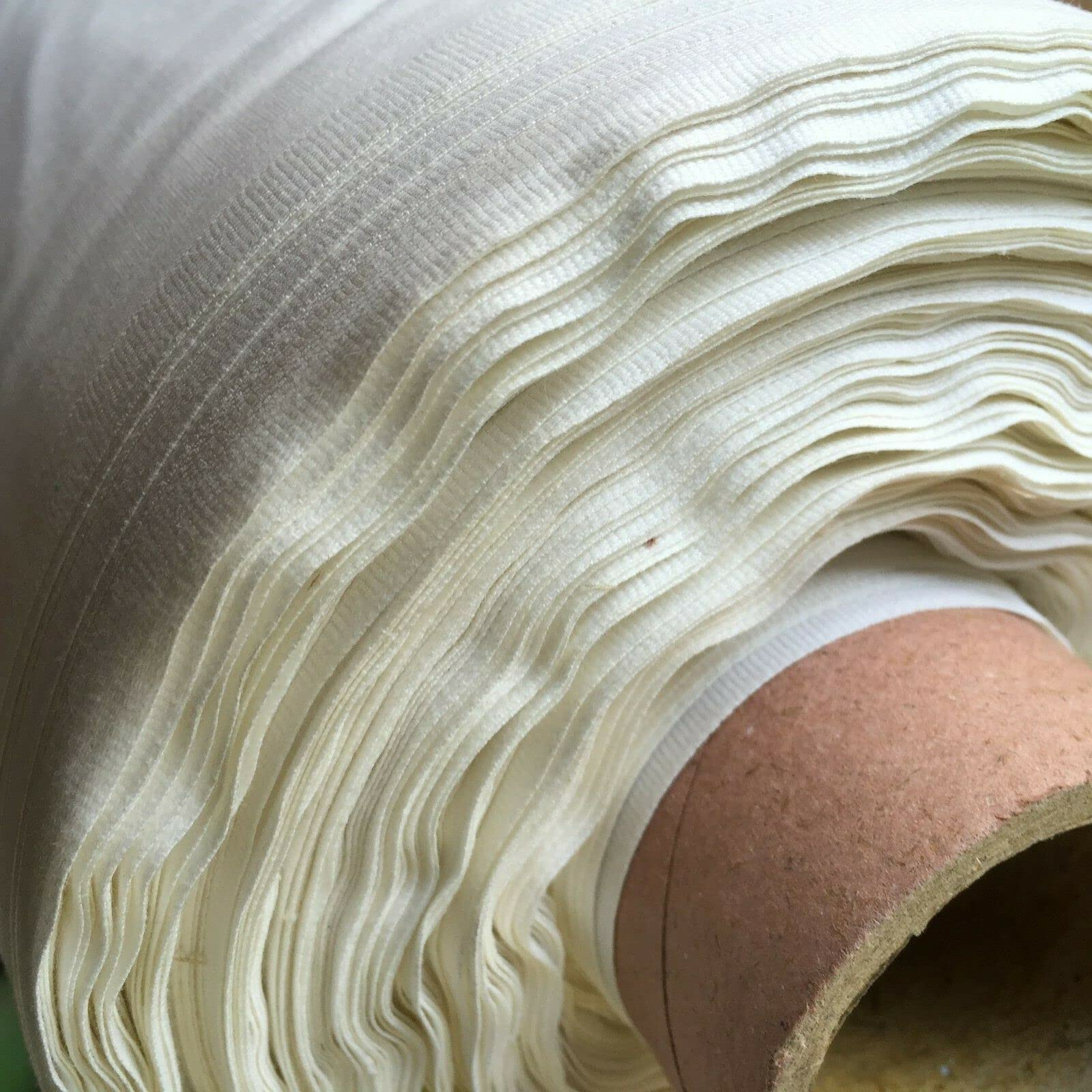 Premium Polycotton SHEETING - 240cm / 94" Wide *Sold Per Metre* * Plain Bed Fabric (Ivory Sheeting) (1 - Metre)