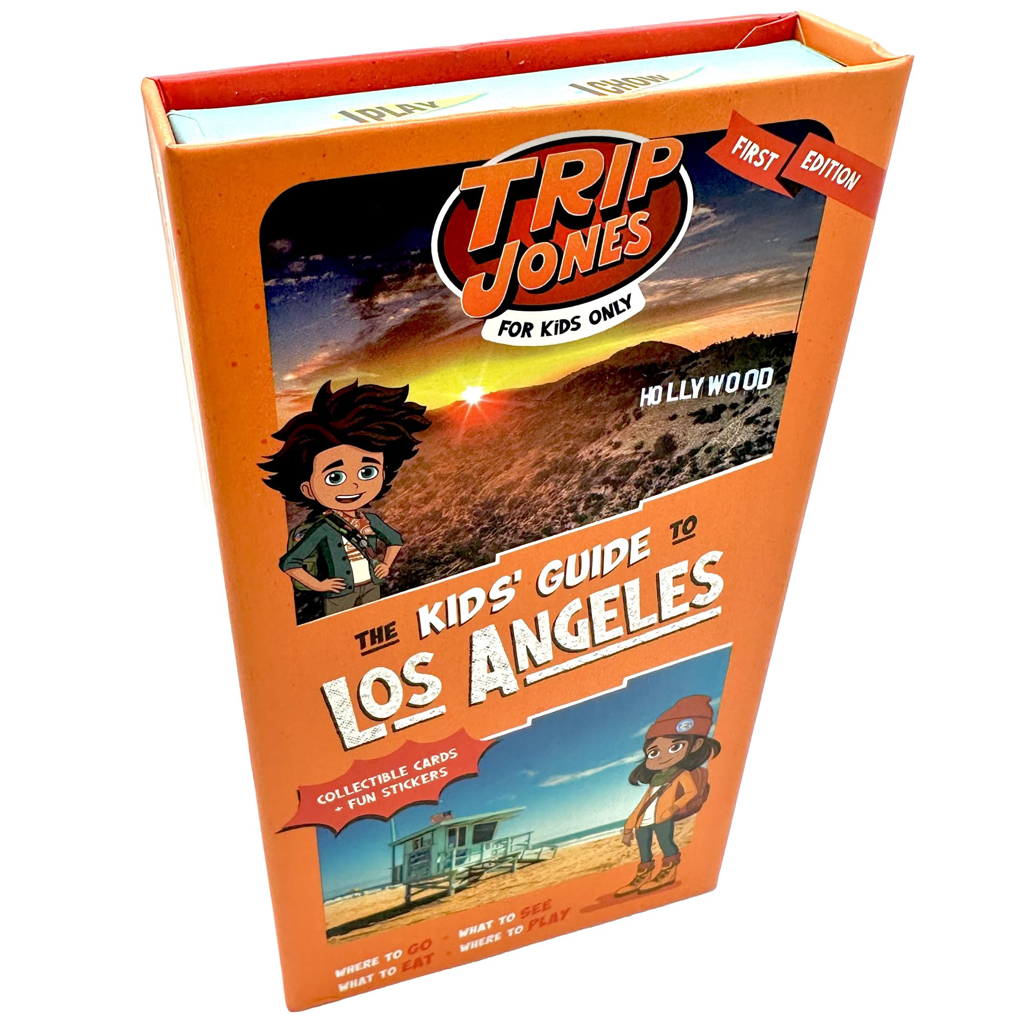 The Kids' Guide to Los Angeles - Collectible Cards, Travel Spots to Play-Eat-See-Explore, Adventure & Learn, Storage Box, Stickers, Age 6+