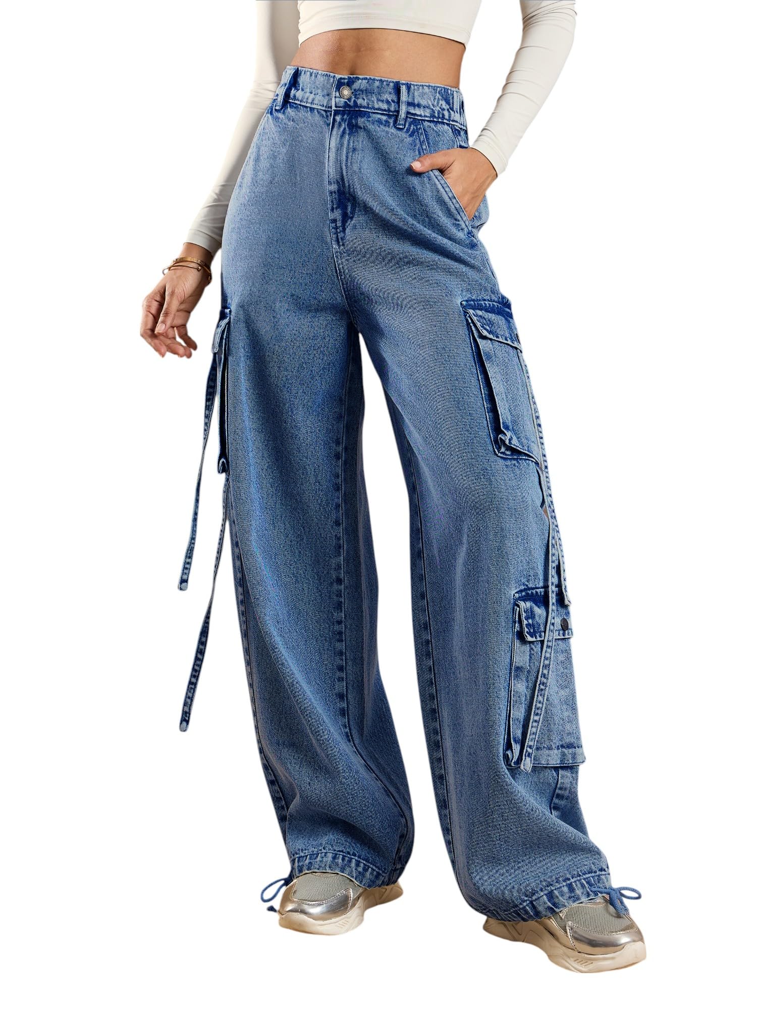 sassafras Women's Straight Fit Jeans-picture-39