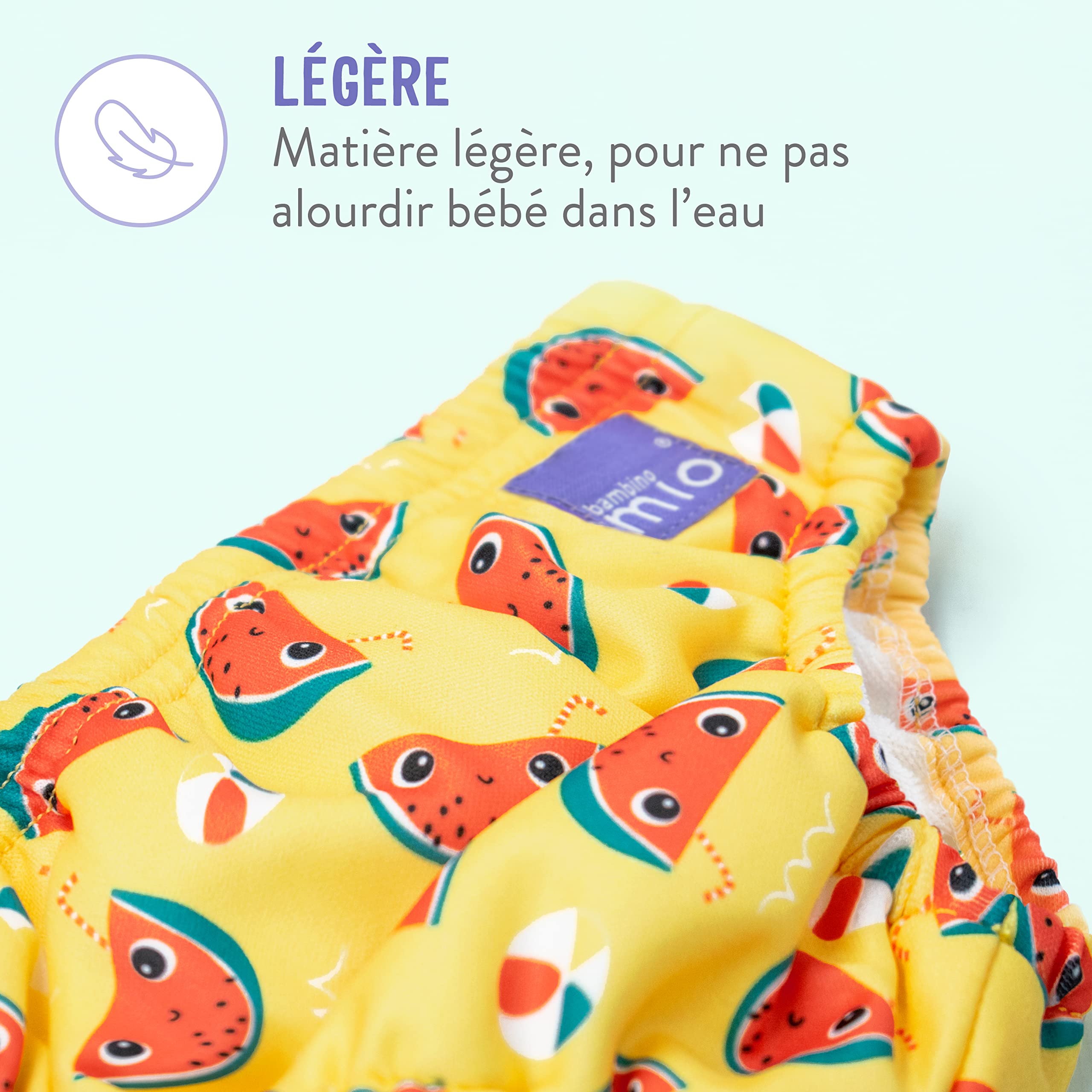 Bambino Mio Maillot de bain bébé protection solaire UPF40+ 2 couches 1 t-shirt anti-uv XL (2 ans et +)