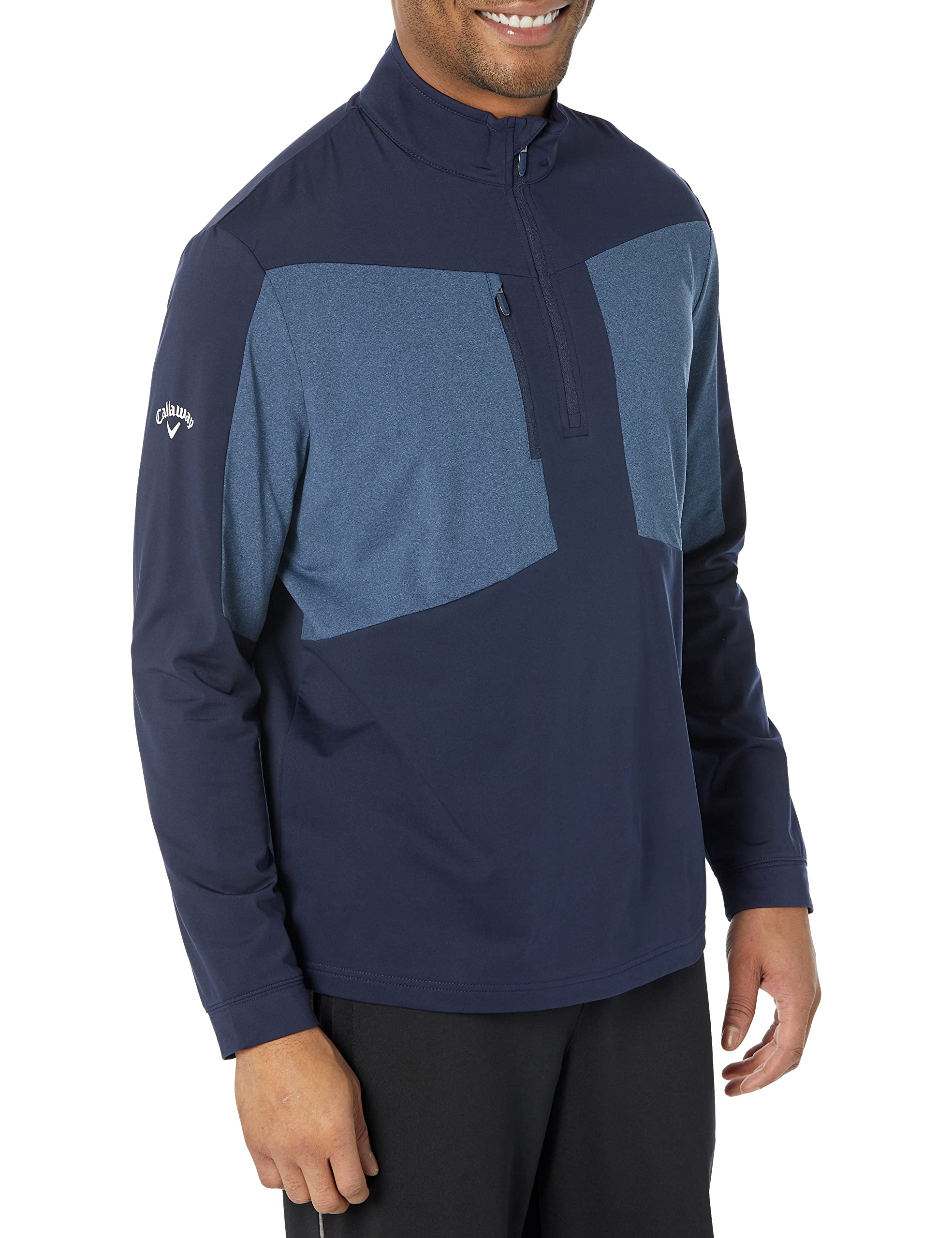 Callaway Aquapel base capa de golf premium con cremallera parcial para hombre 3
