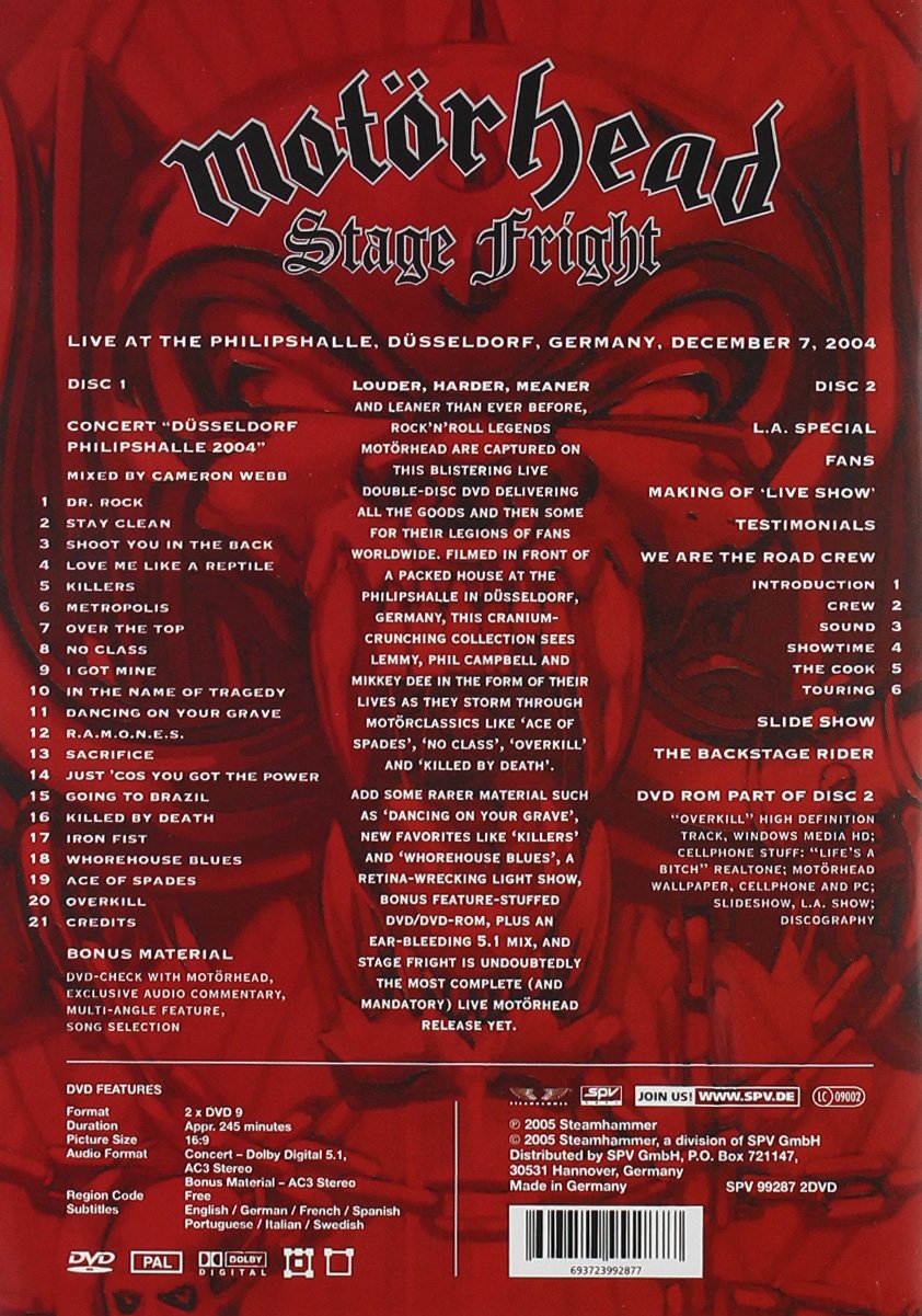 Motorhead-Stage Fright