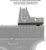 Vista 5 de UTG Super Slim RMR Mount, para la mira trasera Glock, cola de milano, negro