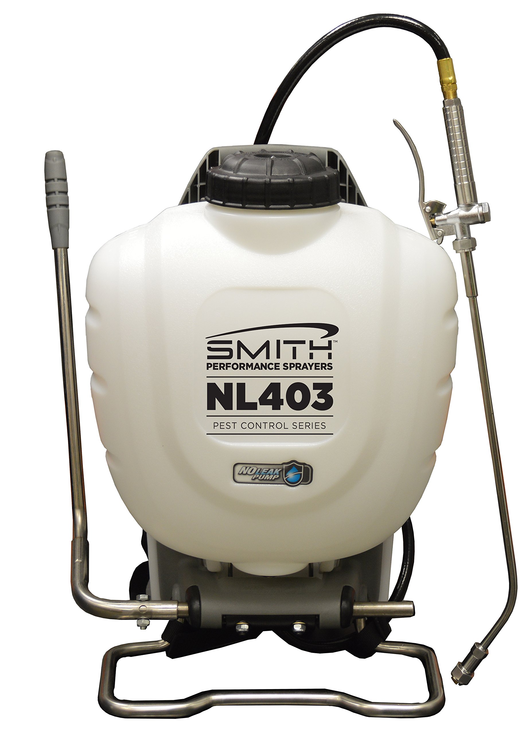 Smith Performance Sprayers NL403 No-Leak Backpack Sprayer for Pest Control, 4 Gallon