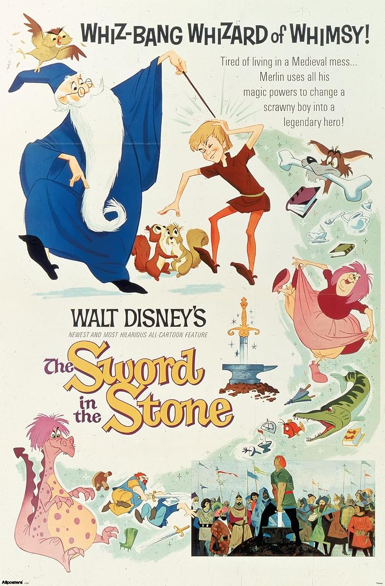 Trends International Disney The Sword in the Stone (1963) - Group One Sheet Wall Poster, 34L x 22.4W, Premium Unframed Version