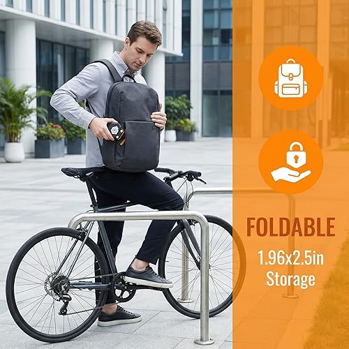 Vista 4 de Cerradura de Bicicleta Pro Titanguard Klyra Bloqueos de Bicicleta de Alta Resistencia Antirrobo Bloqueos de Cadena de Bicicleta con Soporte 1pcs