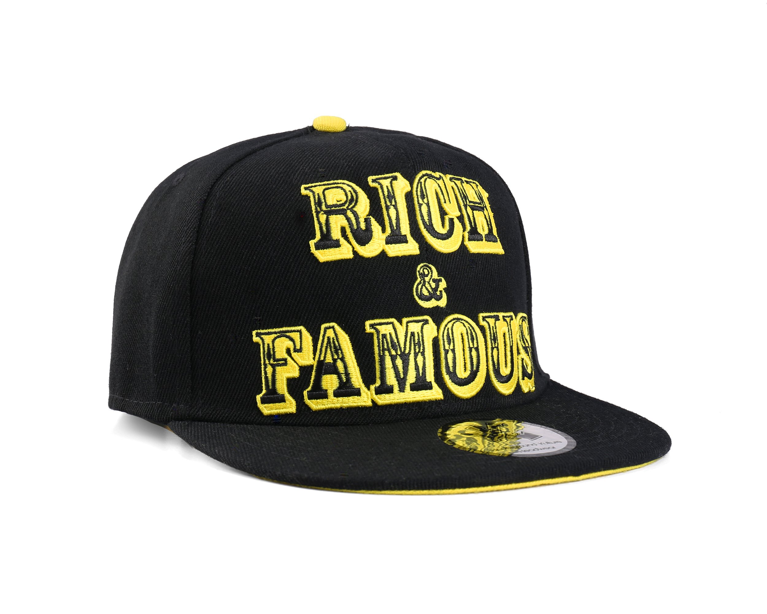 Underground Kulture Rich and Famous Black Snapback Baseball Cap