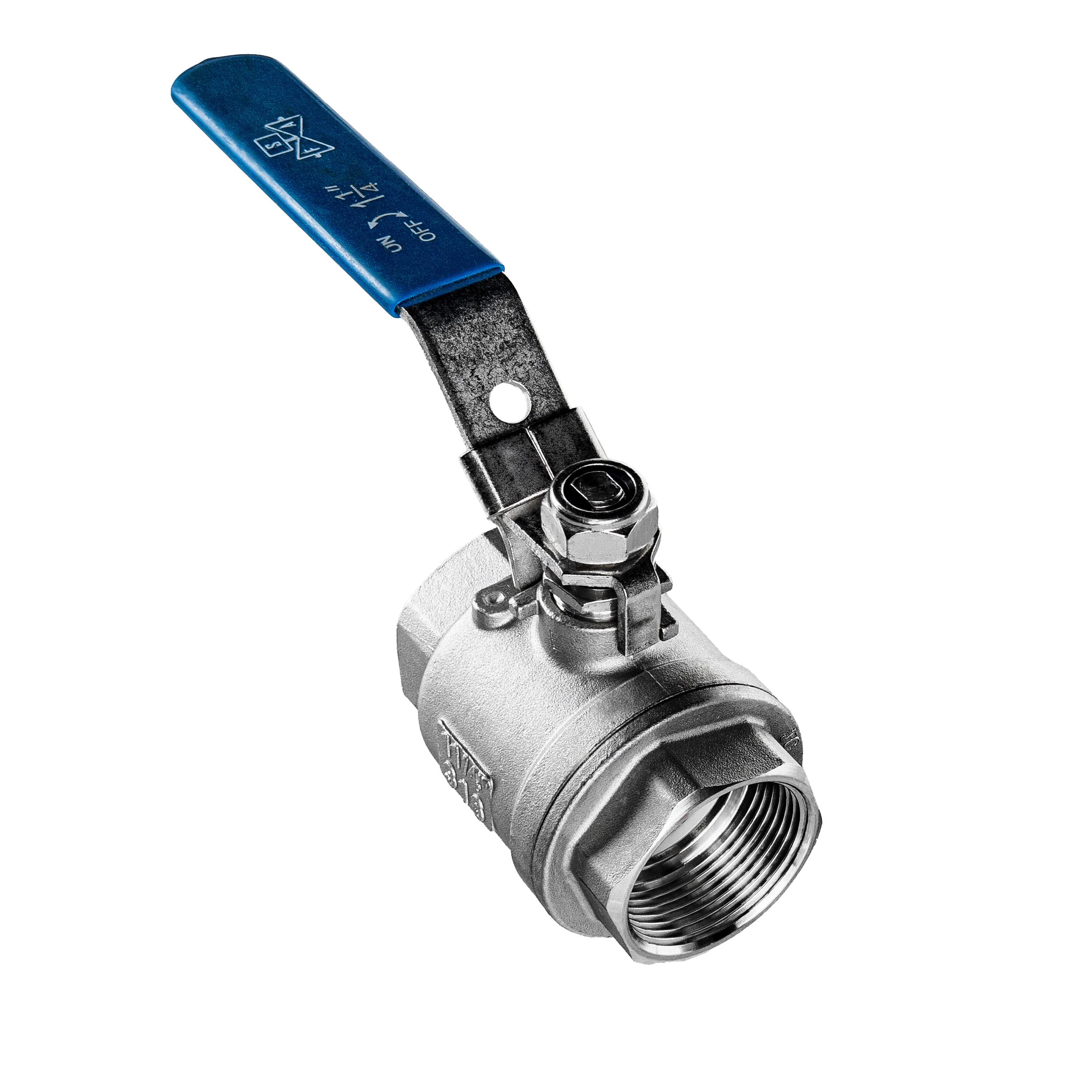 FSA Valvola a sfera in acciaio inox 316 da 1 1/4" a 2 pezzi 2-vie