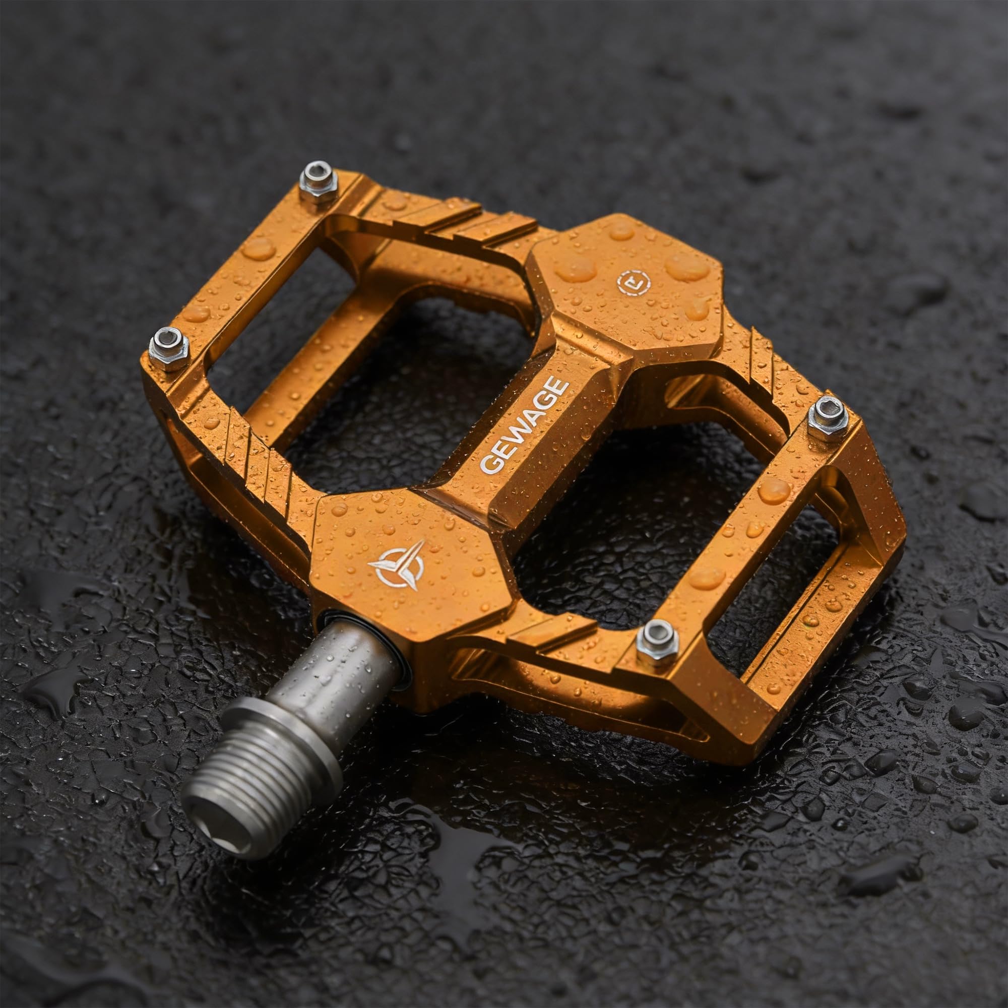 Mountain Road Bike Pedals -Bicycle Flat Pedals Aluminum 9/16