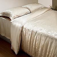 Vista 13 de LILYSILK Funda de edredón de seda negra para cama individual, fundas de edredón de seda de 19 momme