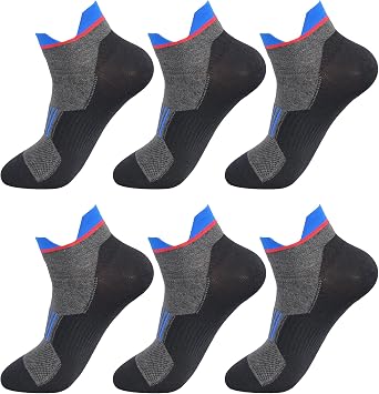 Mens and Womens Seamless Cotton Breathable Titanium Anti Odor Deodorant Sports Ankle Socks for Athletes Feet