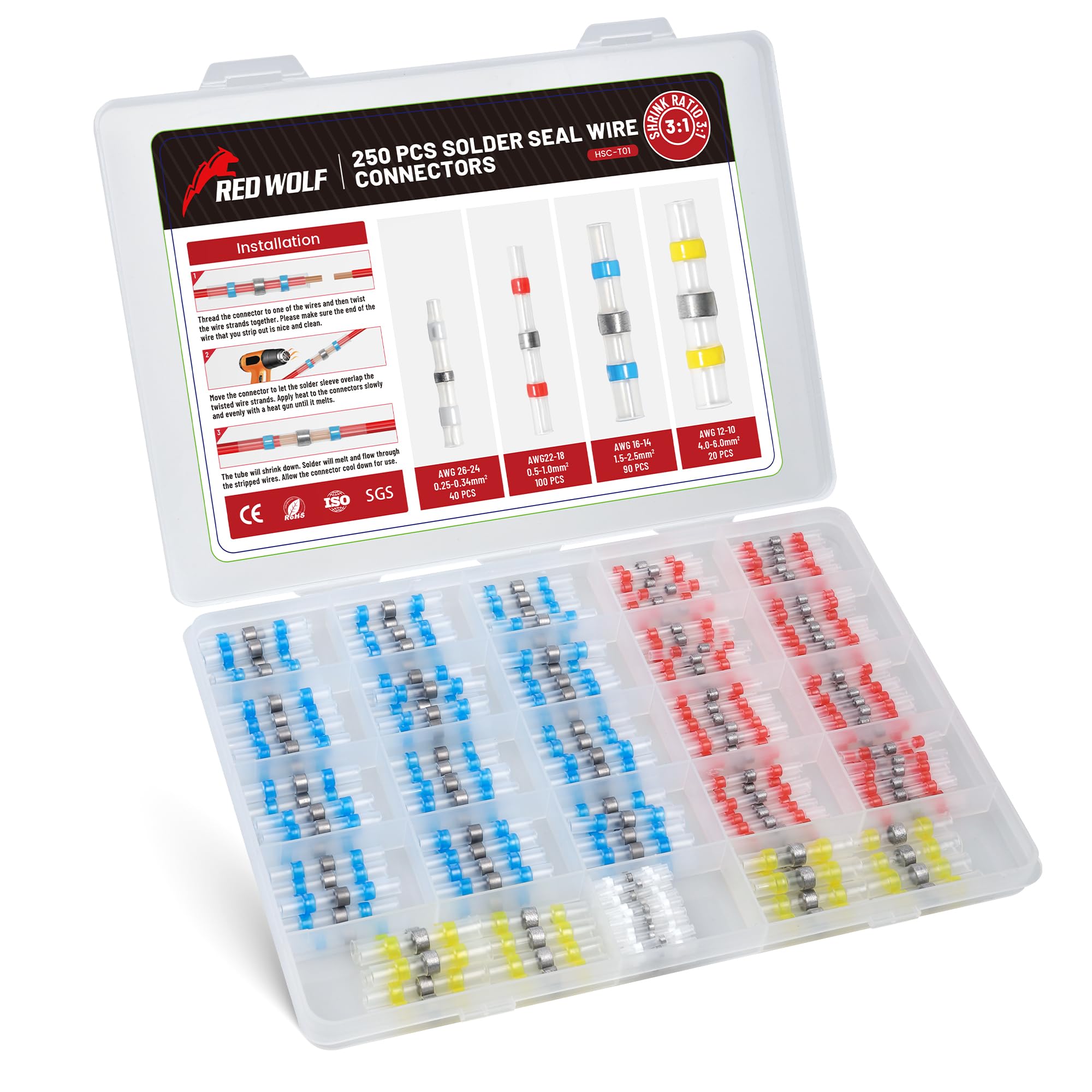 300 PCS Waterproof Electrical Heat Shrink Solder Seal Ring B – E&E Market - Foto 11