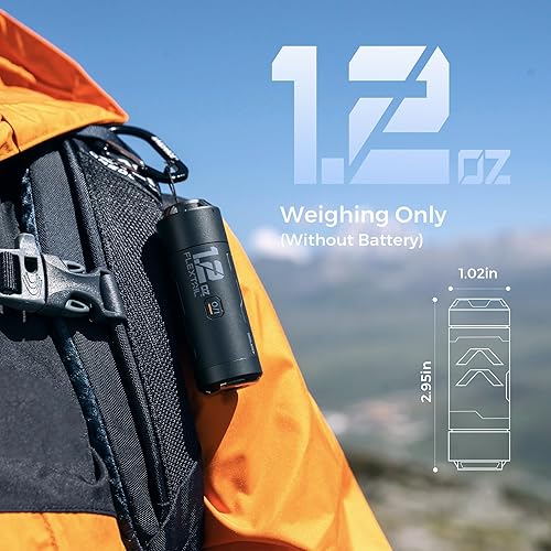 Miniatura 3 de FLEXTAILGEAR Bomba de aire de bomba cero para inflables, bomba de aire eléctrica ultra pequeña de 1.2 onzas, bomba de aire portátil, bomba de aire