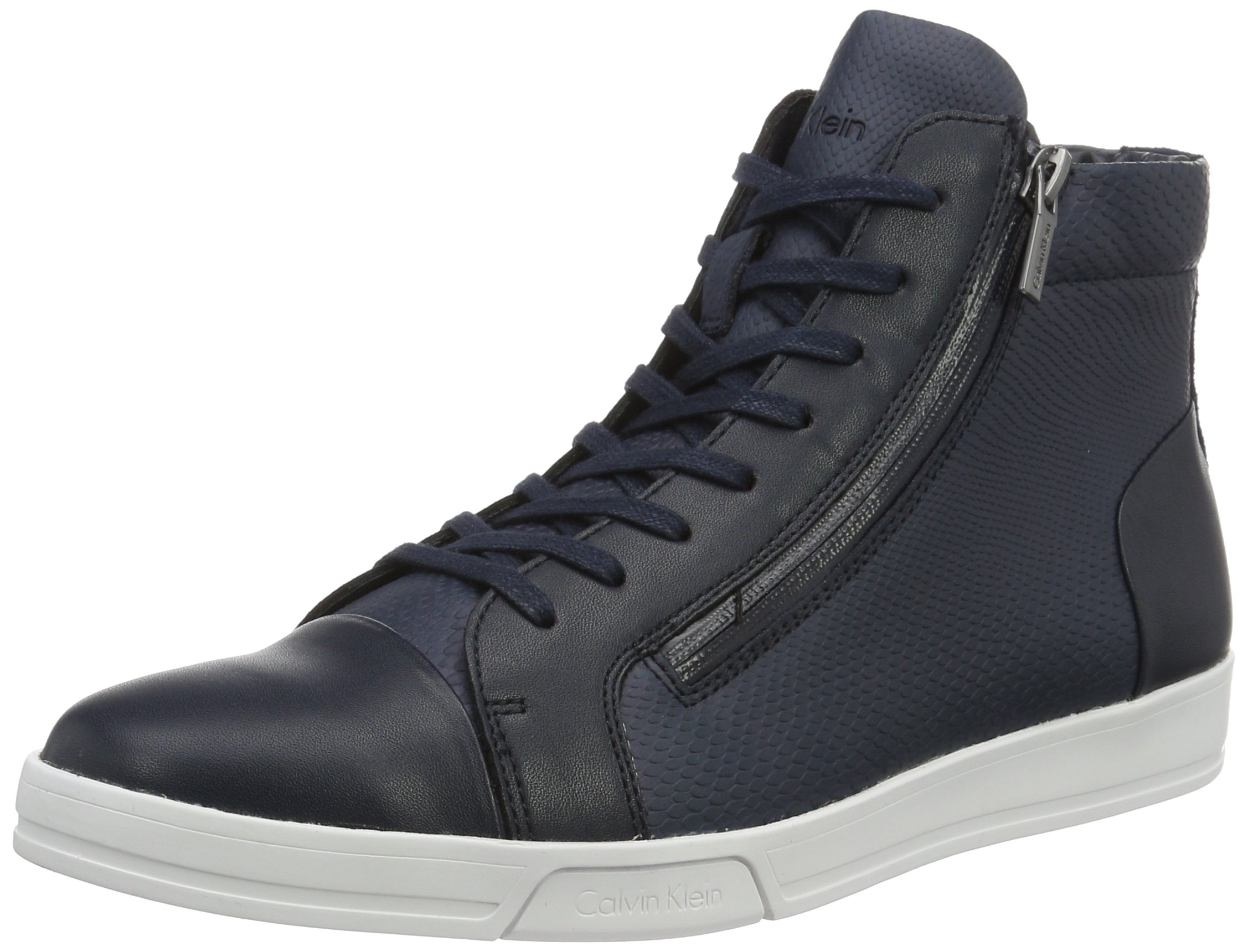 Calvin Klein Men's Berke Embossed Leather Fashion Sneaker