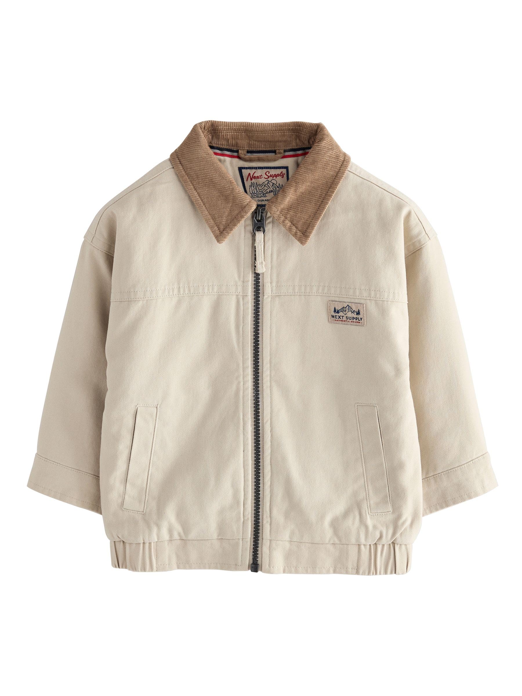 NEXT Garçon Blouson aviateur en toile col velours côtelé