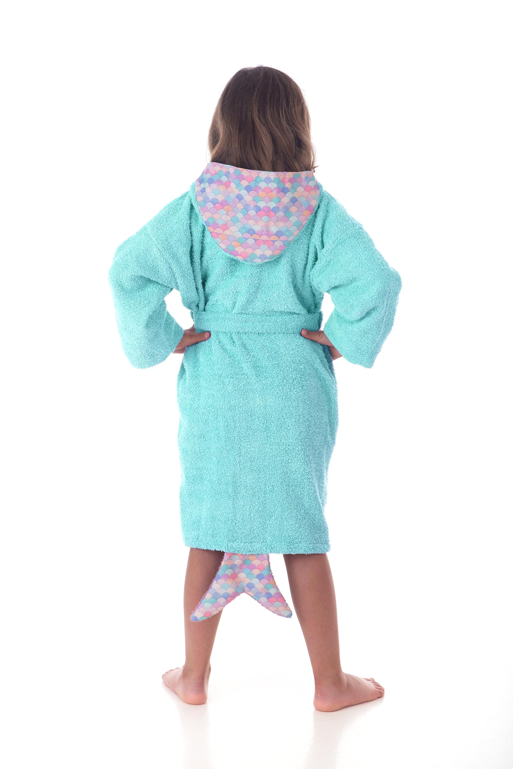 LEBENGOOD - Accappatoio bambina, bambino, Ragazze Cotone: Ragazza, Bambini - 100% Cotone OEKO-TEX,2 tasche, cappuccio