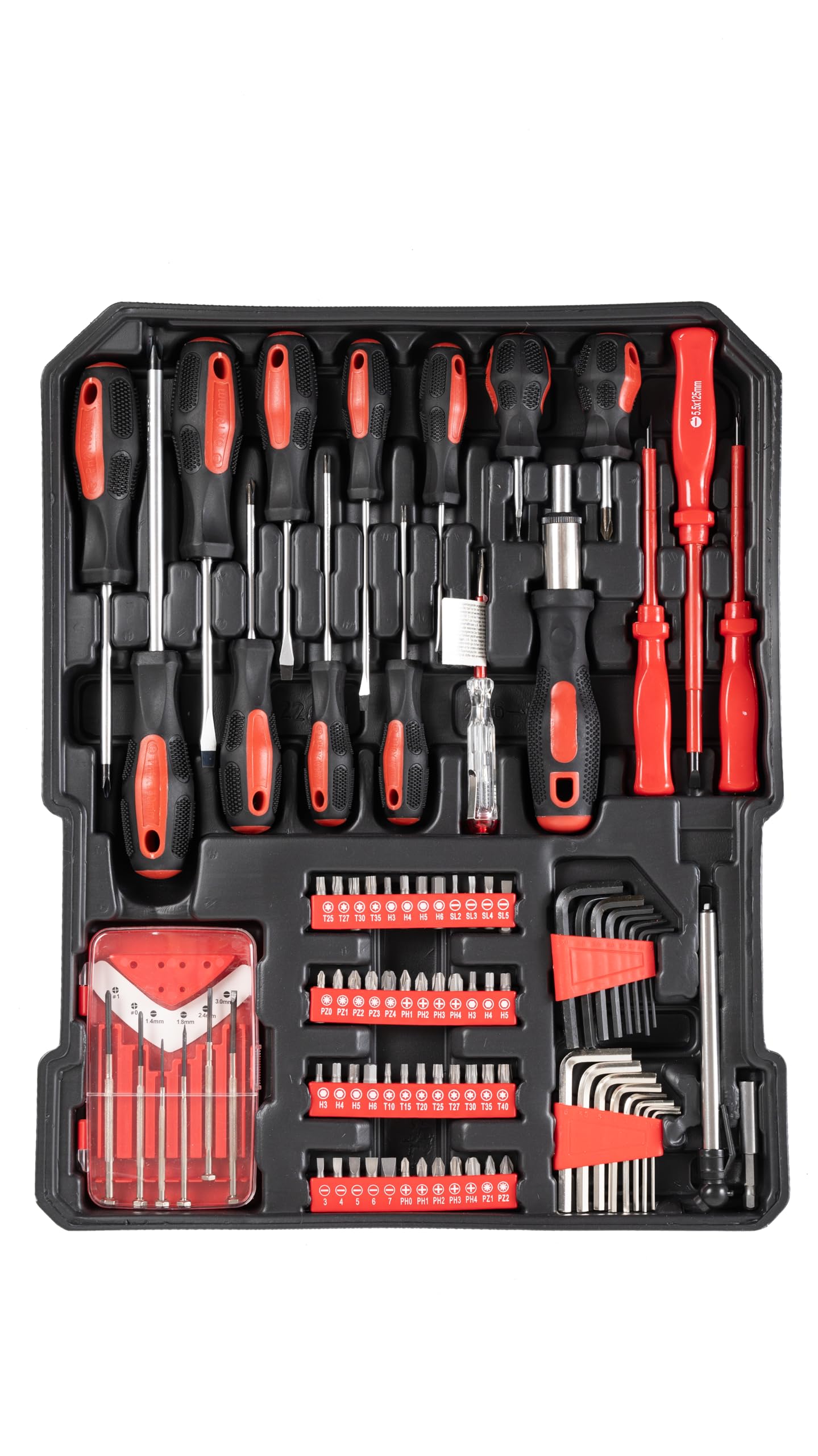 A.M.C. Trolley Porta Attrezzi, Set di Attrezzi da lavoro 849 Pezzi, Valigia Carrello Attrezzi professionale, Portautensili, Cassetta con 3 Cassetti, Trolley da Lavoro