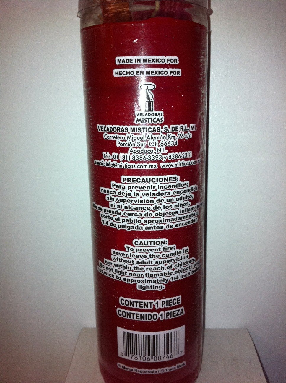 Apple Cinnamon (Manzana Canela) 7 Day Prepared Scented Candle in Glass