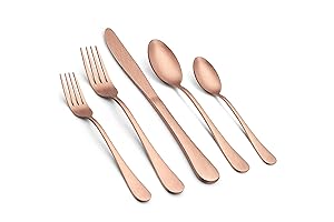 Matte Copper 40 Piece Silverware Set: Enhance Your Dining Experience with Style