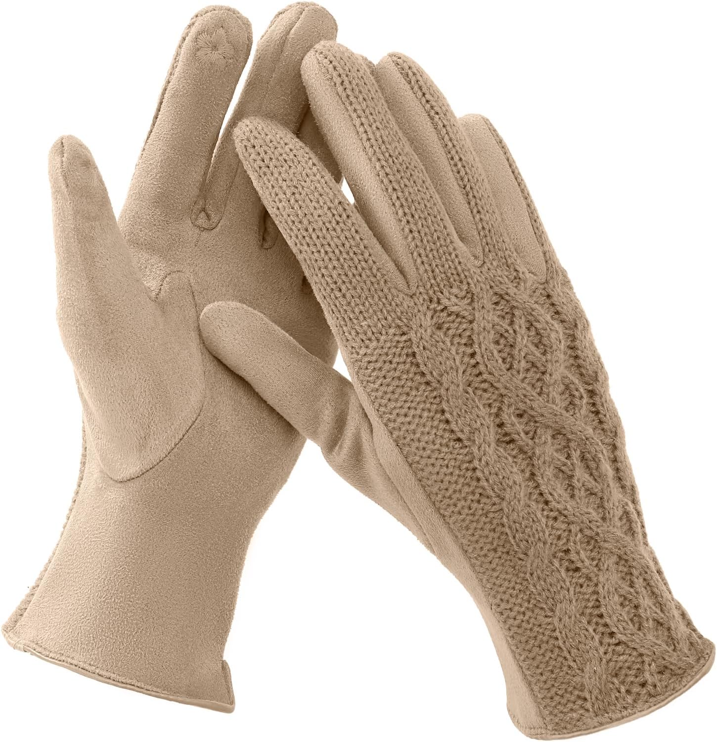 Winter Gloves, Winter Gloves for Women Cold Weather Touch Screen, Winter Gloves Womens Warm Knit Glove