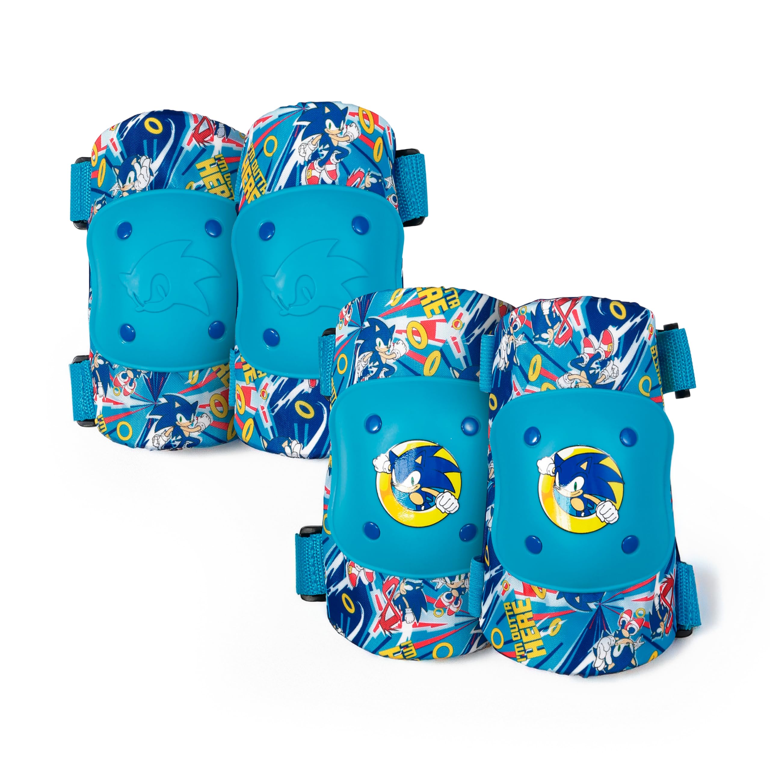 Kids Elbow and Knee Pads, Protective Gear Set, Adjustable Straps