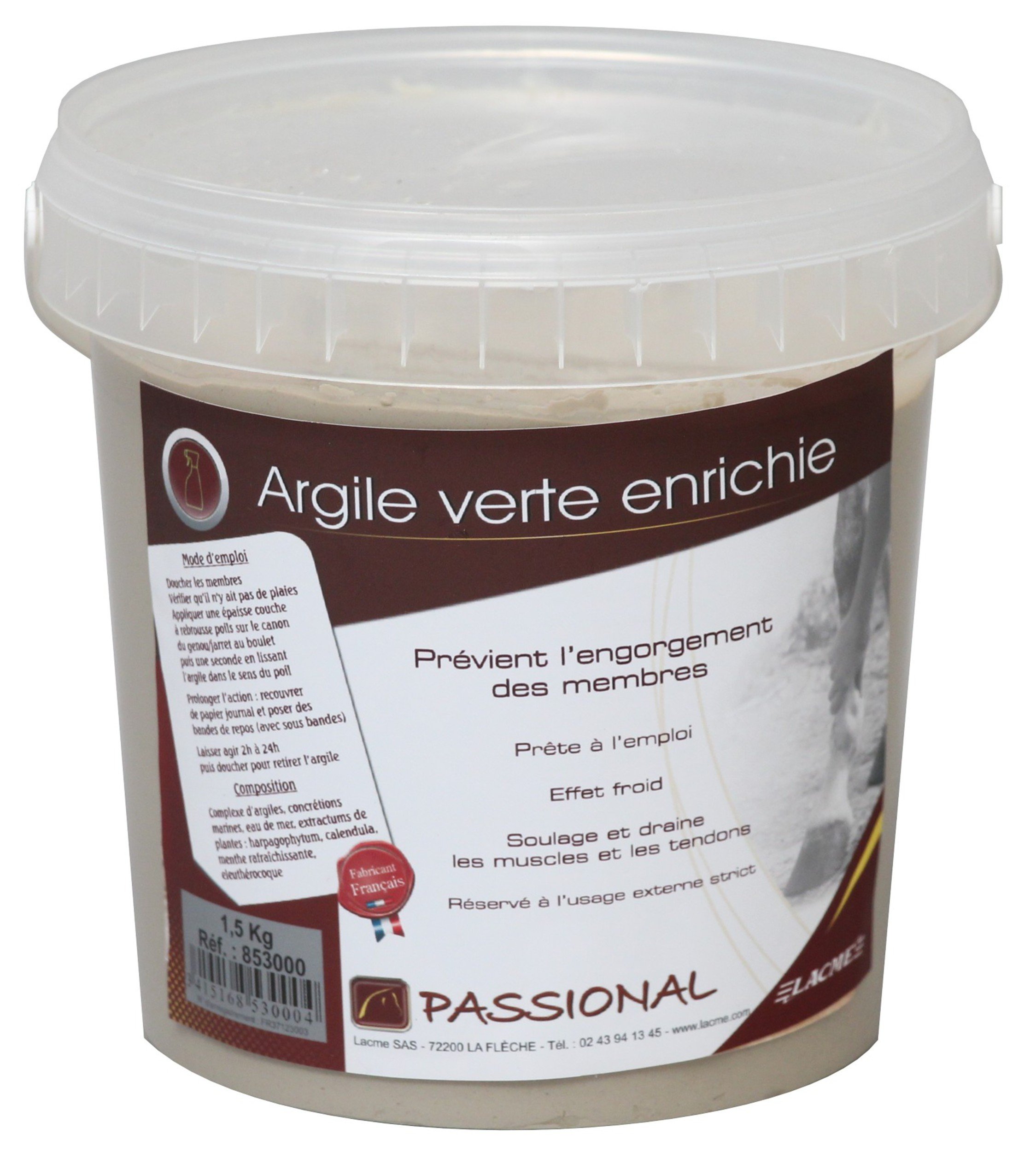 Argile Verte Enrichie Pour Cheval 1.5 Kg