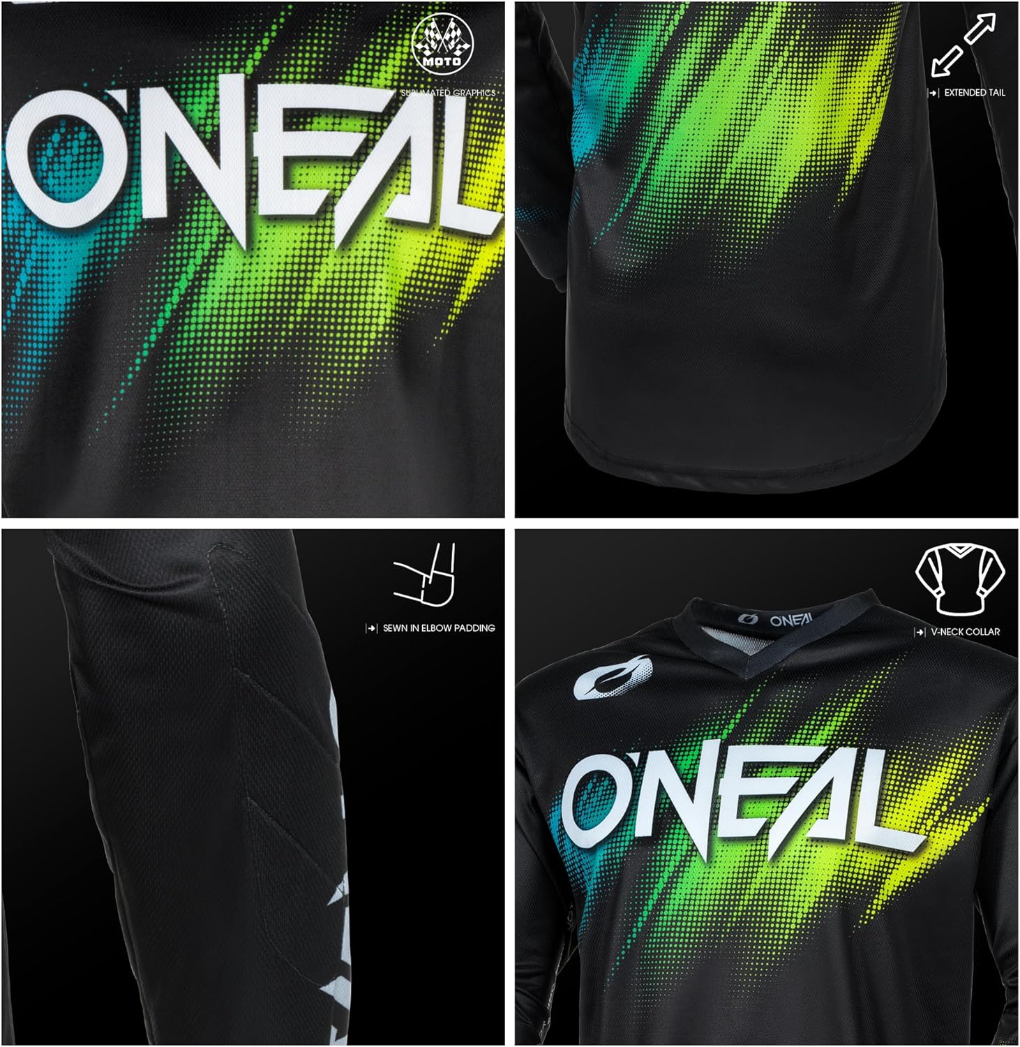 O'NEAL Element V.24 Jersey Men's Voltage Black/Green XL - Image 5