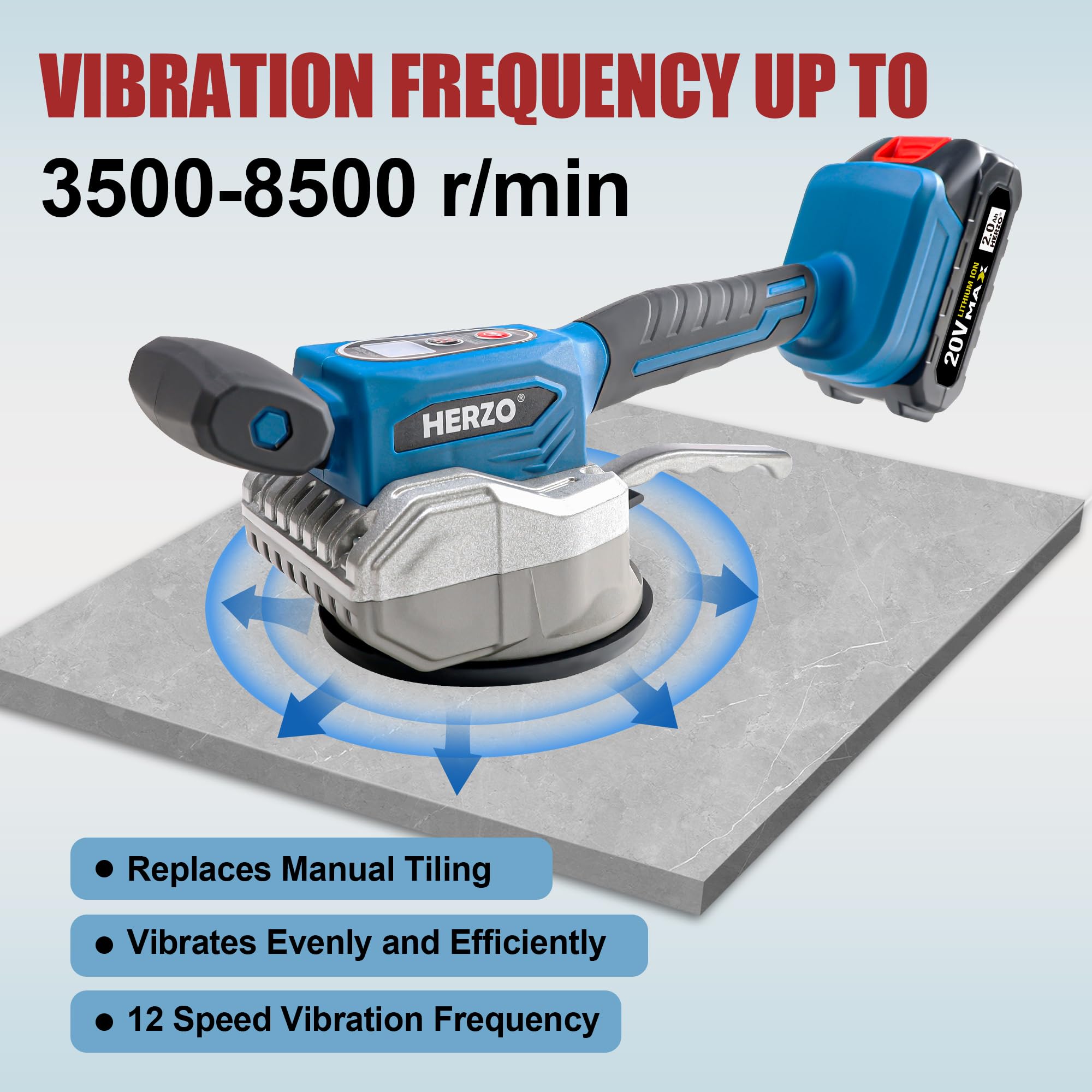 Ventosa Vibrante per piastrelle 18V con 2 batterie da 2Ah - Stayer TV