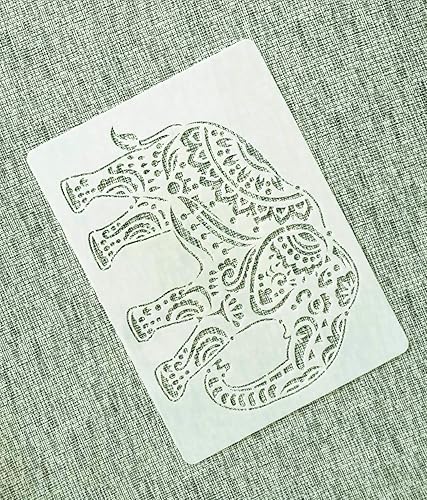 Vista 8 de Plantillas de animales para pintar sobre madera, tela, paredes, aerógrafo y más Plantilla Mylar reutilizable (lobo) Lobo,Gato,Águila,Búho