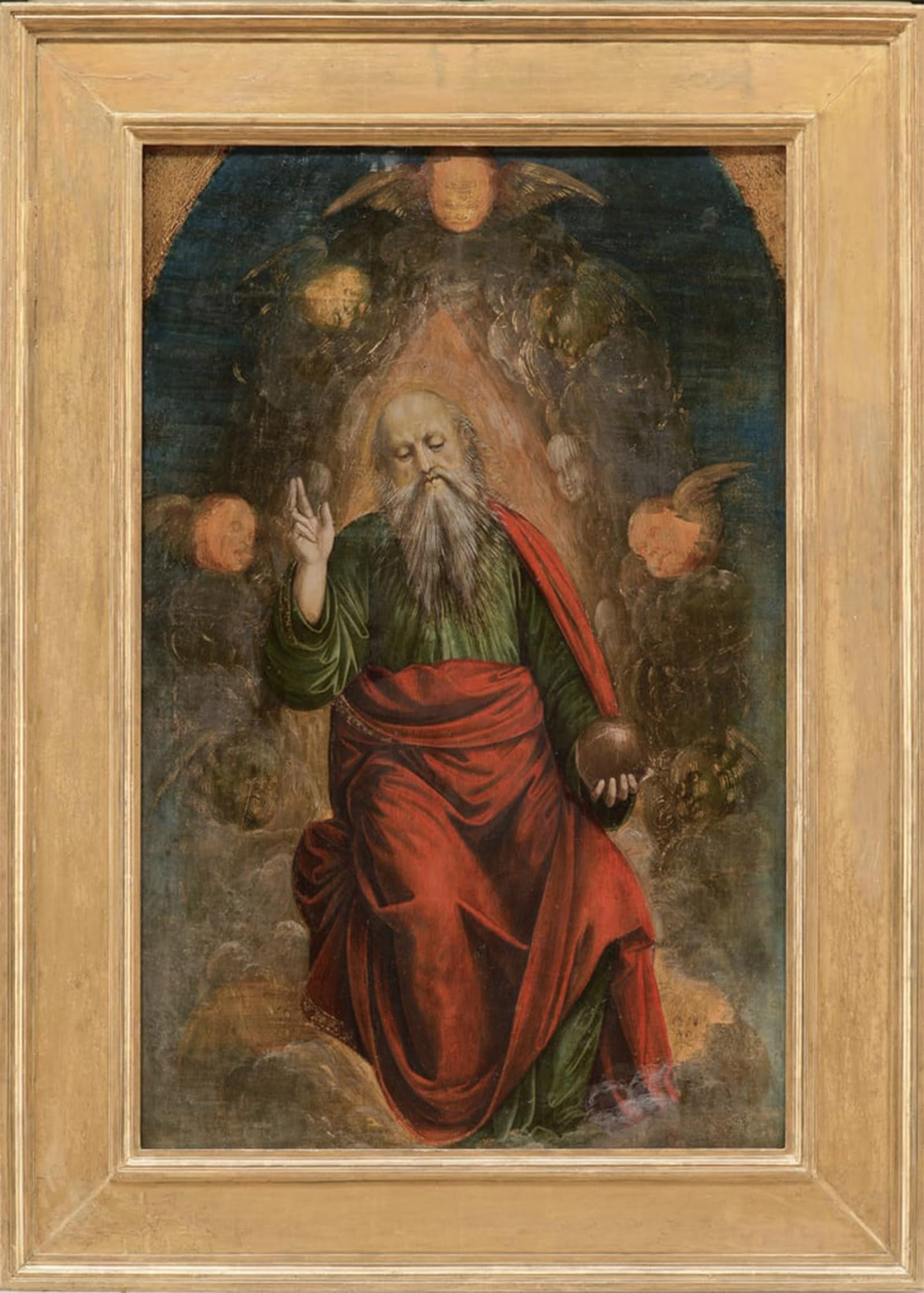 SERENDIPITP Vintage Wall Art Canvas Nordic Poster Canvas Print Picture God the Father Blessing by Famous Artist Wall Art Poster for Home Decor 60x90cm